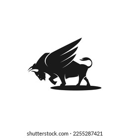 Logo Design of Flying Bull
