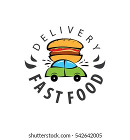 Logo Design for Food delivery services. Logo, illustration
