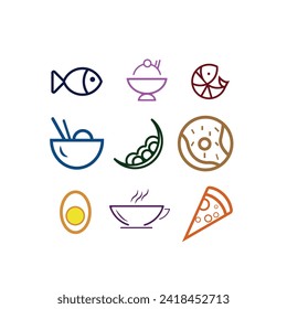 Logo-Design-Symbol für Lebensmittel  