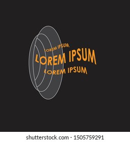 logo design in the form of rhythm sound