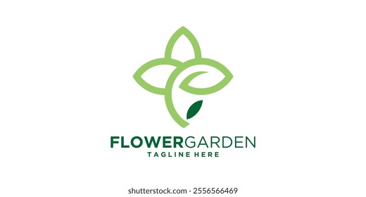 logo design garden and leaf,nature,symbol,icon,idea,creative