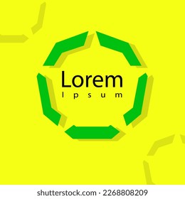Logo design geometric modern suitable for your identity company