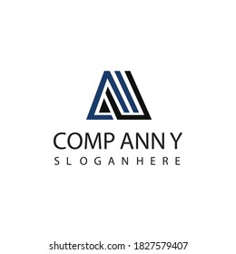 
Diseño de logotipo, diseño de triángulo geométrico. Imagen aislada