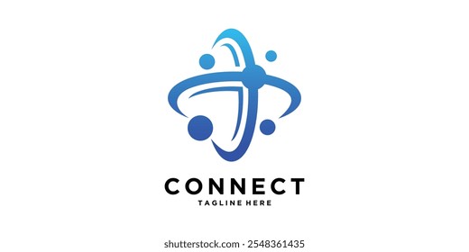 design de logotipo ícone de conexão global vetor,symbol,idea,creative.
