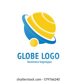 Logo design globe vector template. Logo design Earth vector template flat simple sign