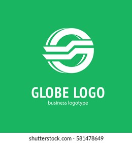 Logo design globe vector template. Logo design Earth vector template flat simple sign