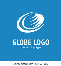 Logo design globe vector template. Logo design Earth vector template flat simple sign