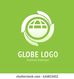 Logo design globe vector template. Logo design Earth vector template simple sign