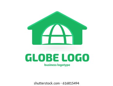 Logo design globe vector template. Logo design Earth vector template simple sign