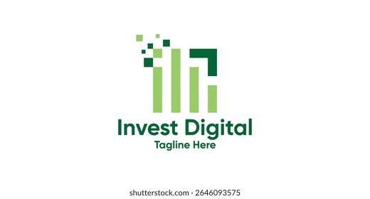 Diseño de logotipos Gráfico Finanzas y diseño digital, Invertir