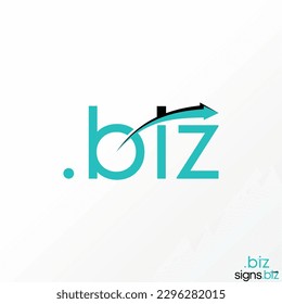 Logo design graphic concept creative abstract premium free vector stock letter BIZ font with fast arrow shadow. Related initial monogram move sport
