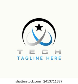 Logo design graphic concept creative abstract premium vector stock unique two swoosh line crescent initial X font Related to monogram star sign symbol