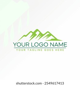 Logo design graphic concept creative premium vector stock image graphic unique mountain mont tree park wildlife iceberg Related green forest adventure