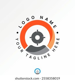 Logo design graphic concept creative premium vector stock image graphic initial O font human resource target focus to monogram beauty nature feminine