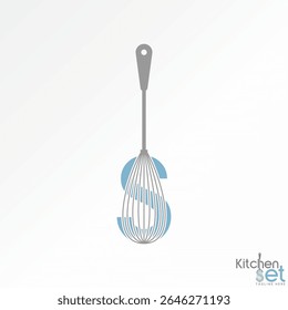 Design de logotipo conceito gráfico criativo premium vetor imagem de stock top sell inicial S fonte corte ovo batedor padaria creme de cozinha para comida cozinha chef pão
