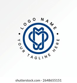Design de logotipo conceito gráfico criativo premium vetor stock imagem top sell amor símbolo infinito linha arte padrão emoção romance coração tecnologia loop dinâmico