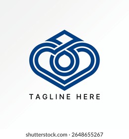 Design de logotipo conceito gráfico criativo premium vetor stock imagem top sell amor símbolo linha arte padrão emoção romance coração para feliz caligrafia decoração