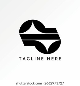 Logo Design Grafik Konzept kreative Premium Vektor Stock Top verkaufen anfängliche P Schriftart Negative Raum Muster Twist Motiv Mode Business Marke Tech Sport