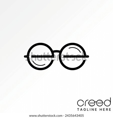 Logo design graphic concept creative premium vector stock sign letter initial EE font like eye glasses sunglasses vision. Related to typography optic