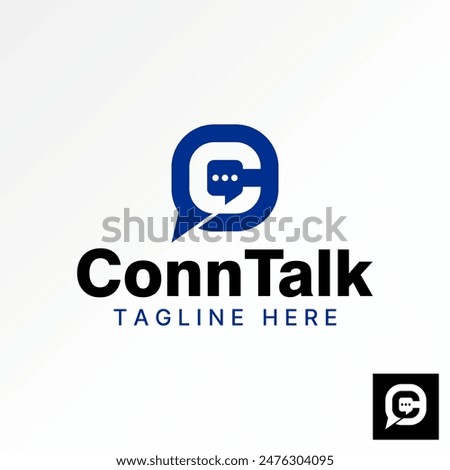 Logo design graphic concept creative premium abstract vector stock initial letter C font talk chat speak symbol. Related monogram typography branding