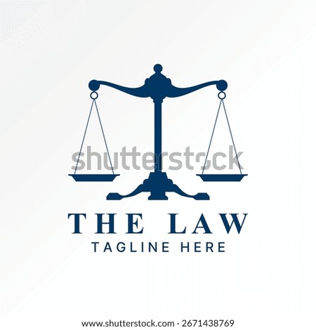 Logo design graphic concept creative premium vector stock image top sell scale law judgement legal justice attorney criminal firm weigh consultant case