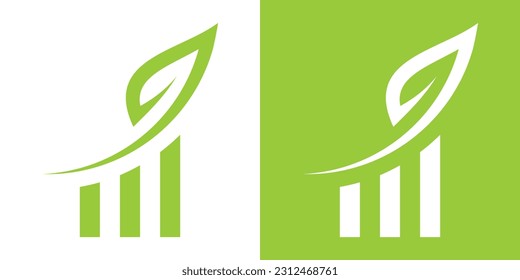 logo design grow icon vector illustration