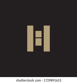 Logo Design H Initial Vector