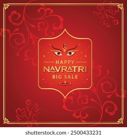 Diseño de logotipo del feliz festival Navratri ofrece Plantilla.