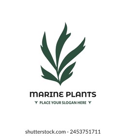 The logo design has a peaceful marine plant theme. Suitable for a company brand logo that likes the beauty of the sea and everything in it