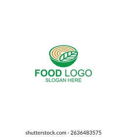 logo design for healthy food or business with creative vector illustration