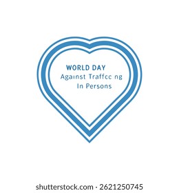 logo design heart shape outline blue color text