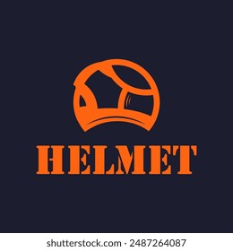 diseño de logotipo con concepto de casco