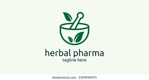 logo design for herbal medicine, health, natural care.
