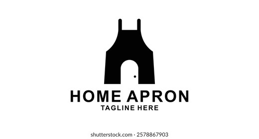 logo design home and apron,chef,cook,simple,symbol,icon,idea,creative.