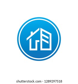 Logo design for home construction that looks modern, simple, professional. Vector EPS 10