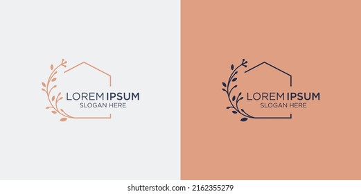 logo design home decor and branding card