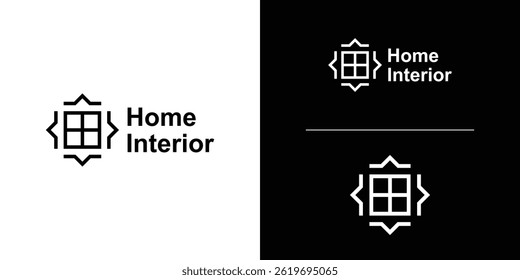 logo design home and interior,building,construction,symbol,icon,idea,creative.