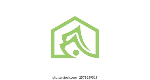 logo design home and money,finance,invest,symbol,icon,idea,creative.
