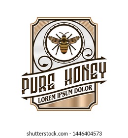 Logo design for honey products or honey bee farms