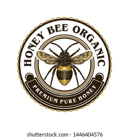 Logo Design Honey Products Honey Bee Stock Vector (Royalty Free ...