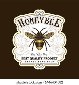 Logo design for honey products or honey bee farms