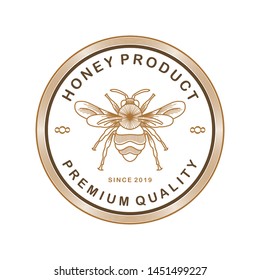 Logo design for honey products or honey bee farms