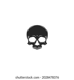 logo design of horror emblem head skull
