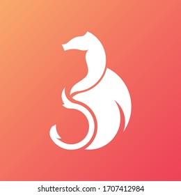 An logo design of horse 
