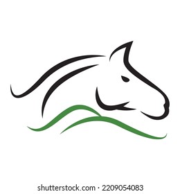 Logo design horse. Icon horse logo design