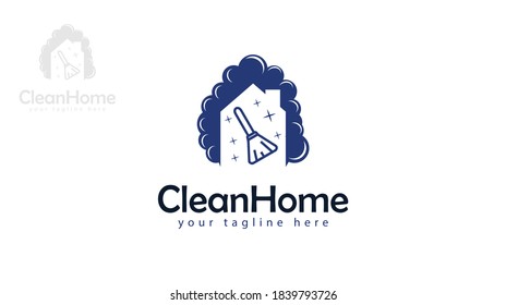 Logo design
house combined with soap bubbles and a broom. You can use it for a house cleaner or cleaner logo or something else. vector