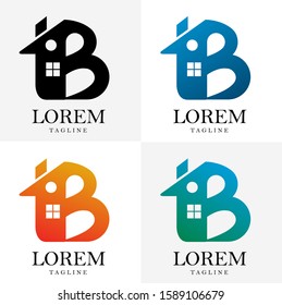 Logo design of houses and properties. Vector EPS 10