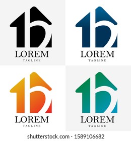 Logo design of houses and properties. Vector EPS 10