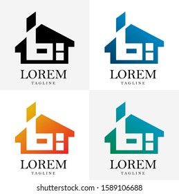 Logo design of houses and properties. Vector EPS 10