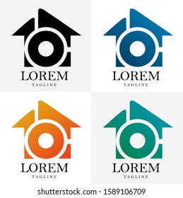 Logo design of houses and properties. Vector EPS 10